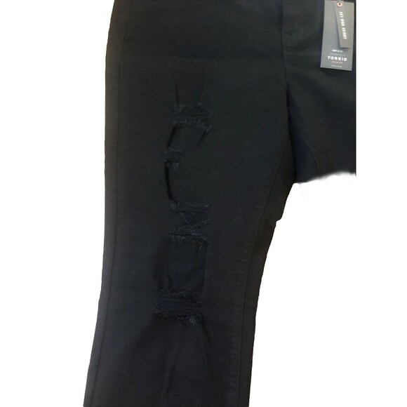 NEW Torrid Women’s SKY HIGH LYCRA SKINNY JEAN PREMIUM STRETCH BLACK sz 20R NWT - Picture 3 of 8
